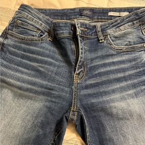 Daytrip Blue Skinny Jeans with Natural Whiskering